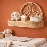 Rotan wandplank kinderkamer